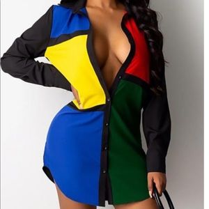 Color block shirt/ dress